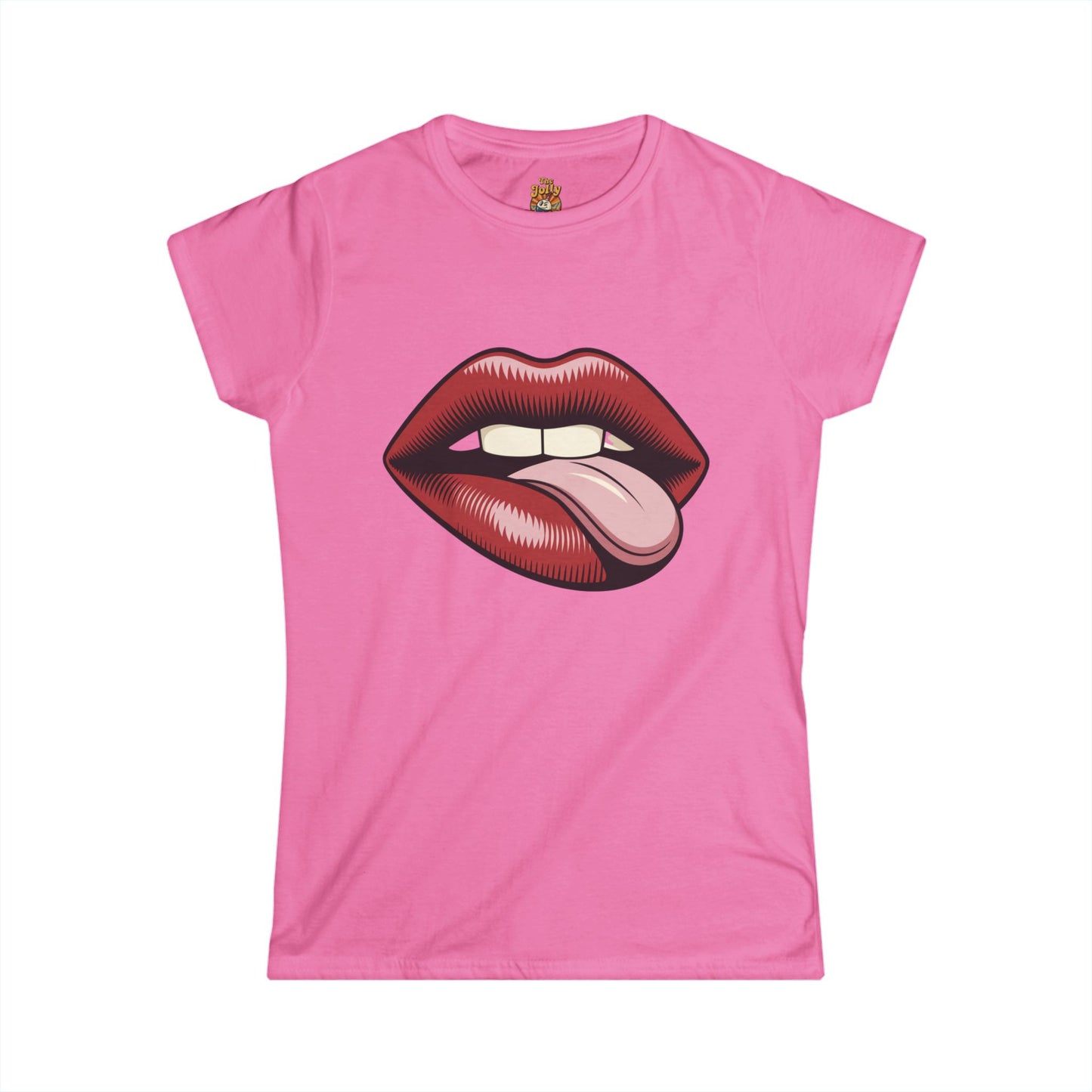 Lip Print Women's Tee - Fun Summer Style, Gift for Her, Party Outfit, Casual Wear, Trendy Apparel