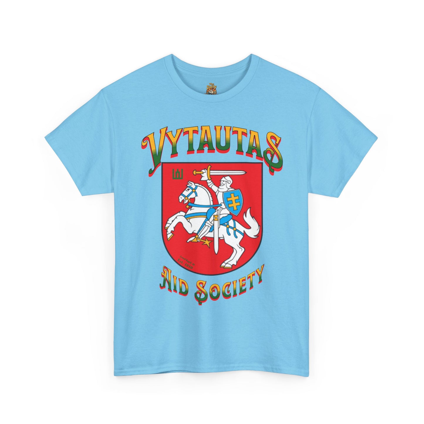 Vytautas Aid Society T‑Shirt — Lithuanian Coat of Arms 1 Graphic Tee