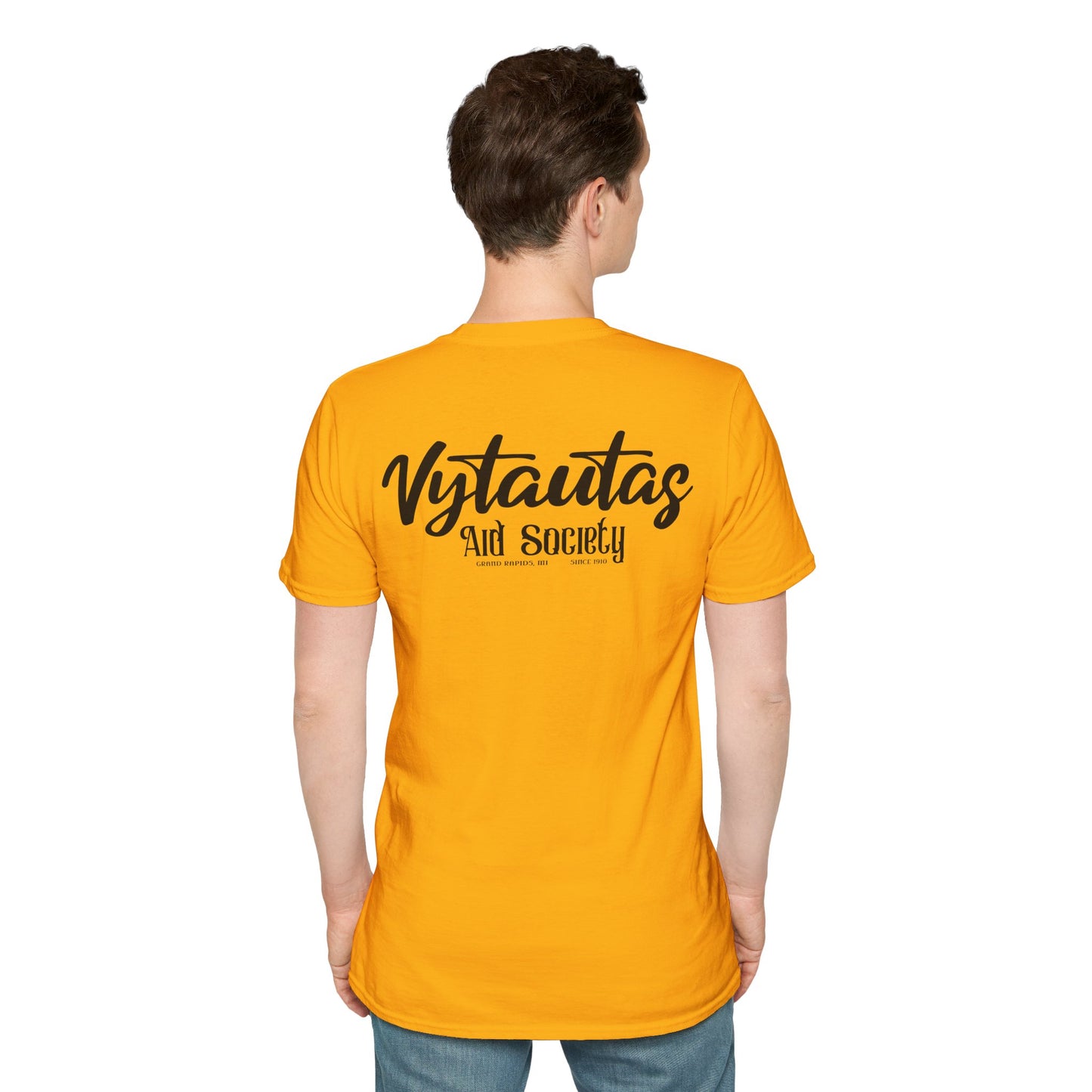 Vytautas Aid Society T-Shirt — Minimal Script Logo Tee