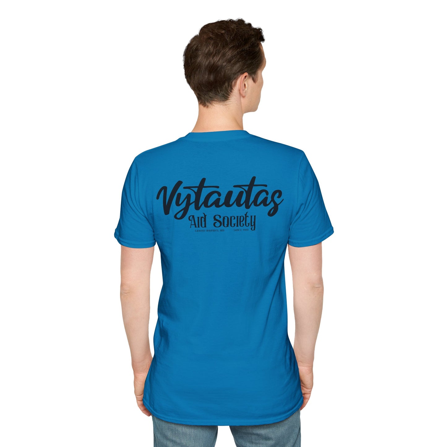 Vytautas Aid Society T-Shirt — Minimal Script Logo Tee