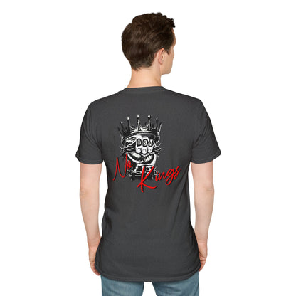 T-Shirt — 'No Kings' Skull Crown Graphic Tee
