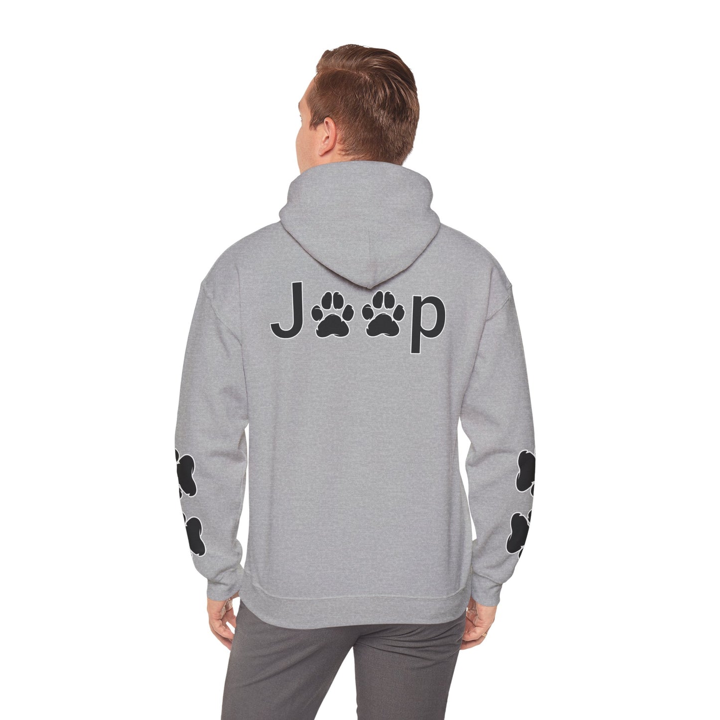 Jeep Paw Print Hoodie — Cute Paw Logo Pullover for Dog & Jeep Lovers