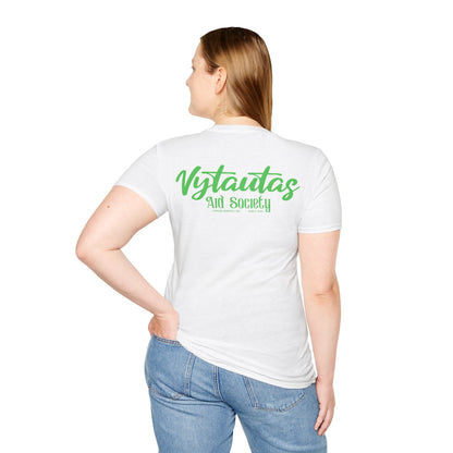 Vytautas Aid Society T-Shirt — Minimal Script Logo Tee