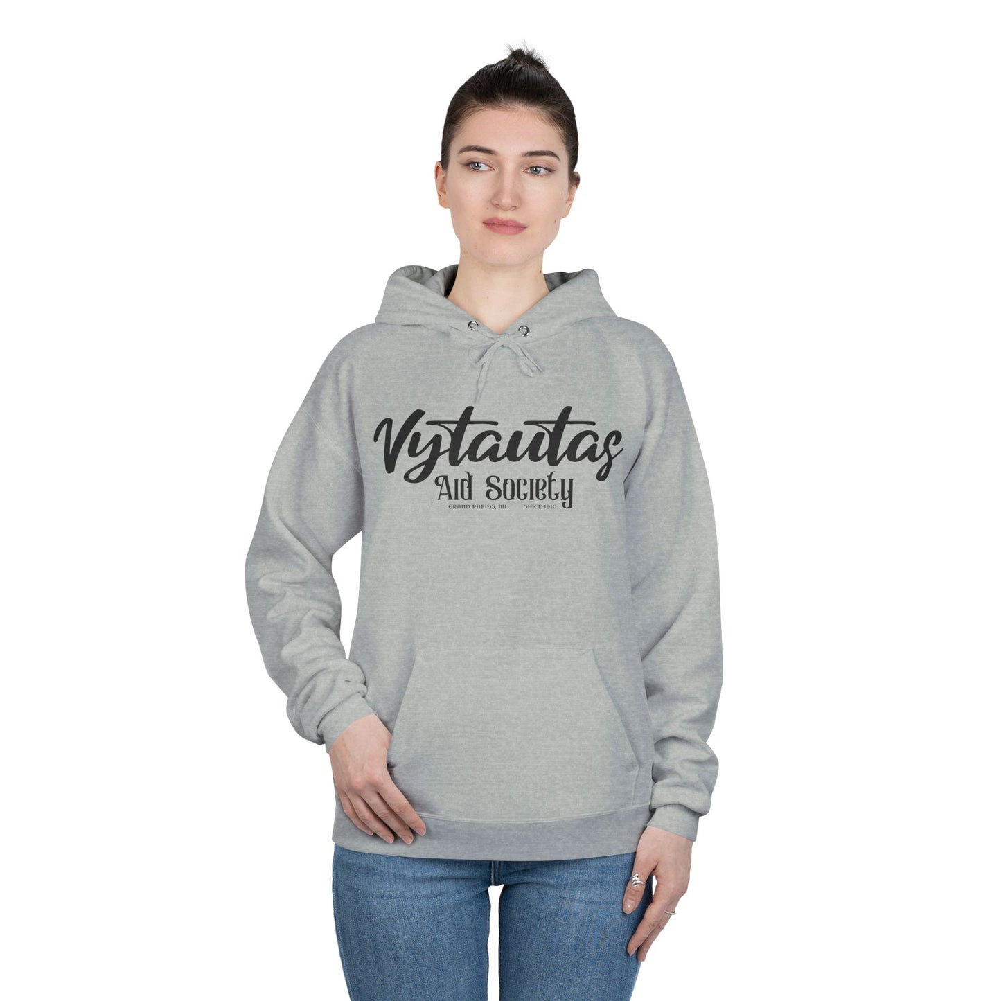 Vytautas Aid Society Hoodie — Simple Script Logo Pullover