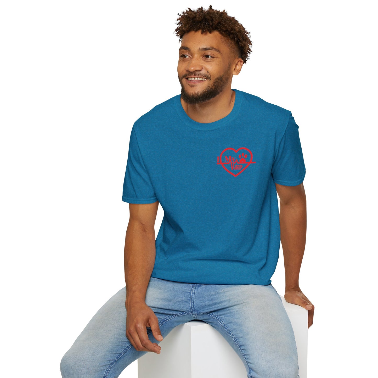 Jeep Heartbeat T-Shirt — Jeep Life Heart EKG Logo Tee