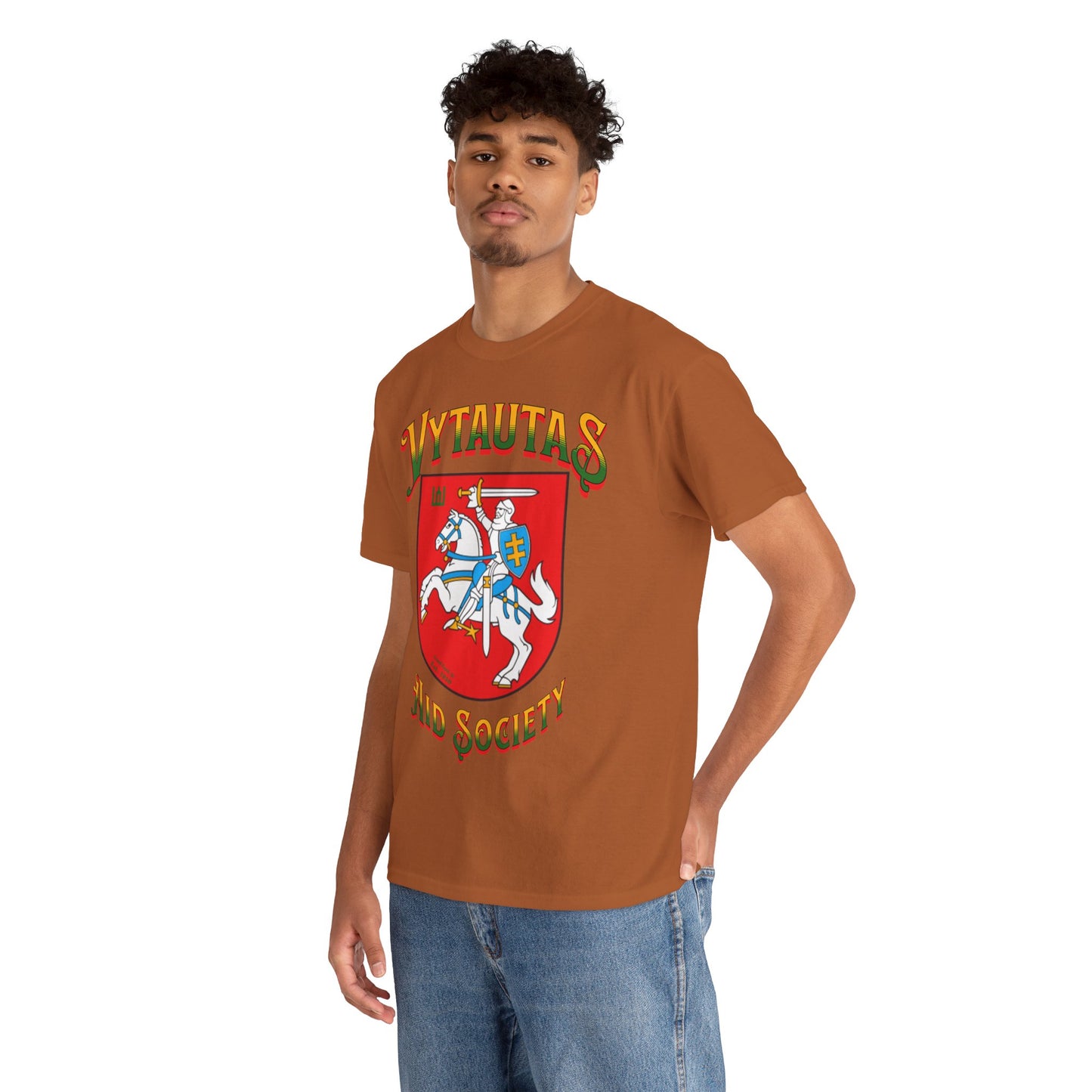 Vytautas Aid Society T‑Shirt — Lithuanian Coat of Arms 1 Graphic Tee