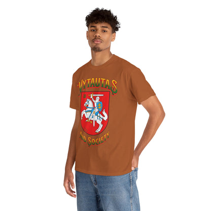 Vytautas Aid Society T‑Shirt — Lithuanian Coat of Arms 1 Graphic Tee
