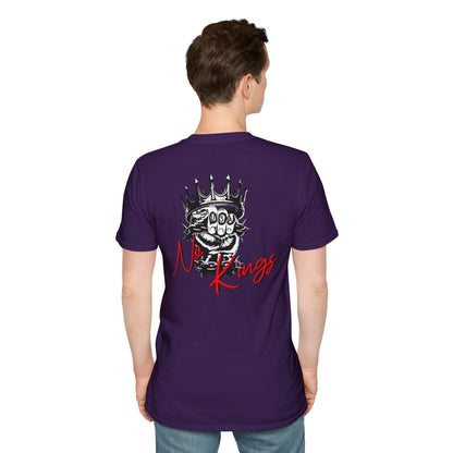 T-Shirt — 'No Kings' Skull Crown Graphic Tee
