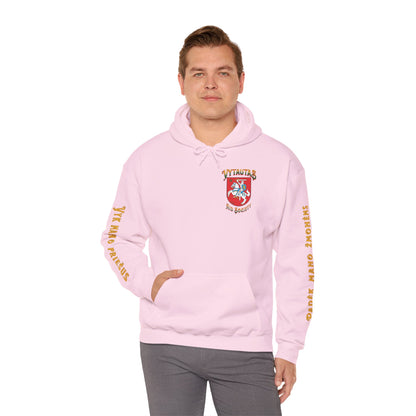 Vytautas Hoodie — Baltic Knight Crest Hooded Sweatshirt
