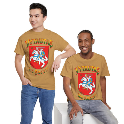 Vytautas Aid Society T‑Shirt — Lithuanian Coat of Arms 1 Graphic Tee