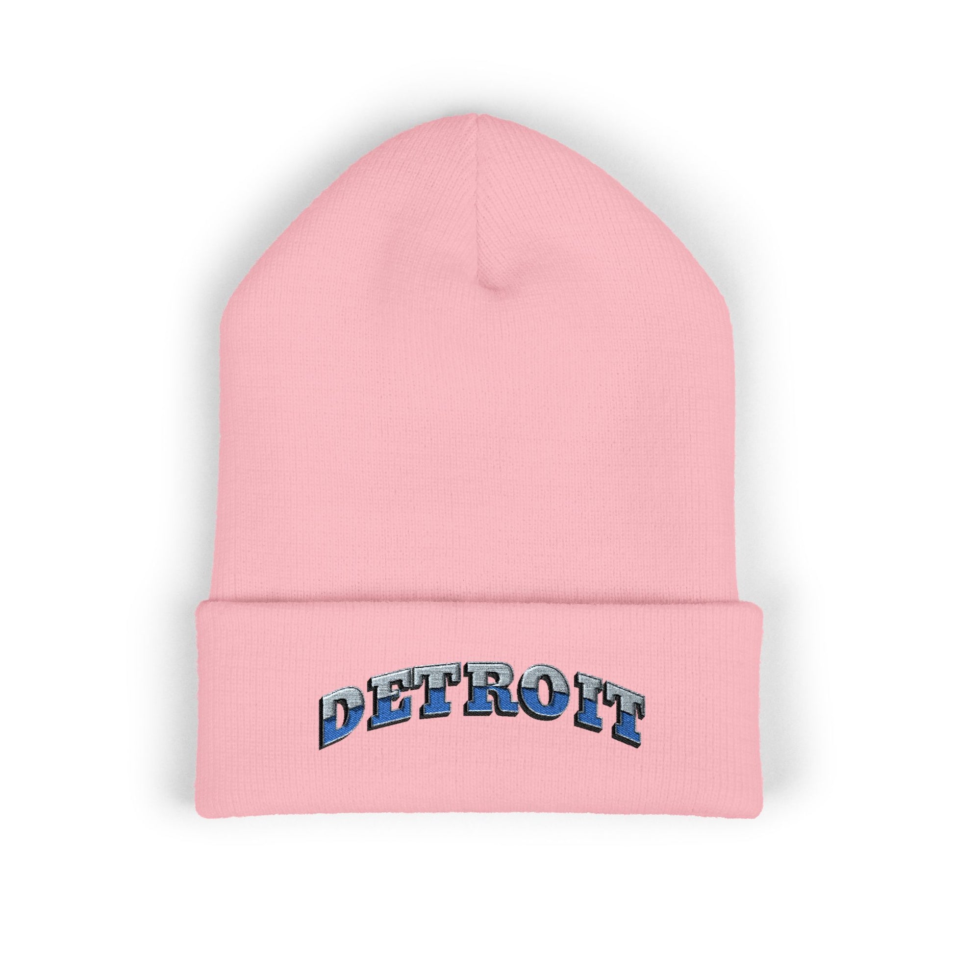 Detroit Lions Football Cuffed Embroidered Beanie Fan Gear