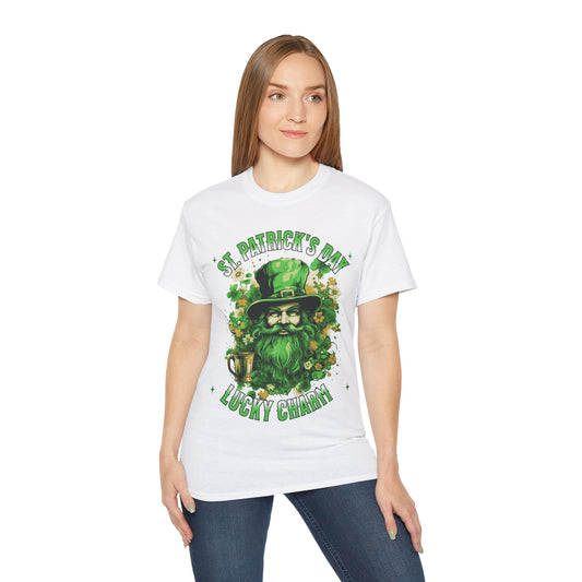 St. Patrick's Day Lucky Charm T-Shirt — Leprechaun Beer Mug Design