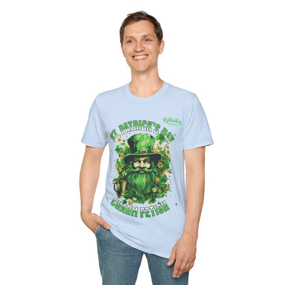 Vytautas St. Patrick's Day Leprechaun T-Shirt — "Charm Fetish" Green Beer & Shamrock Design