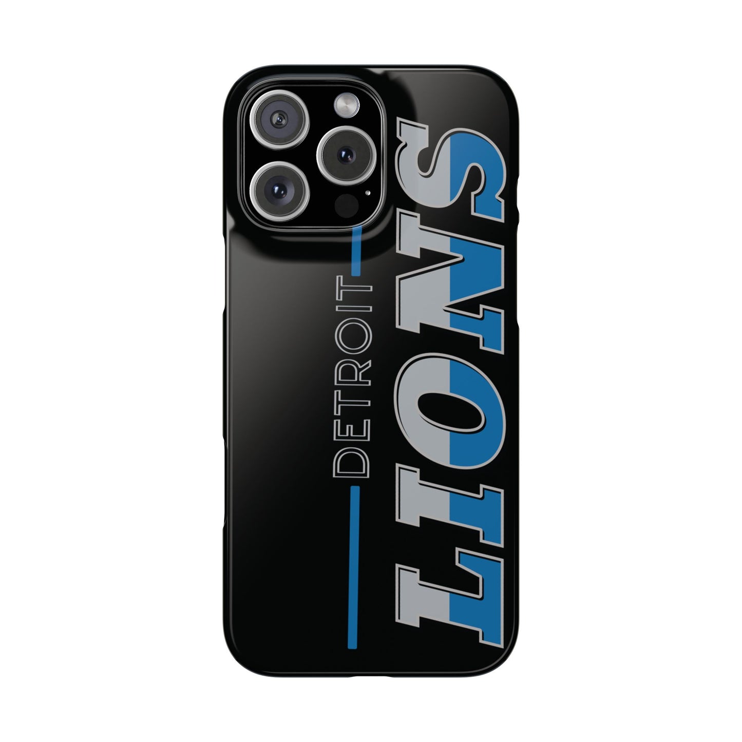 Detroit Lions Football Slim iPhone Cases for All Sizes- Stylish Fan Accessory, Sports Gift, NFL Phone Cover, Game Day Essential, Unique Team Merchandise - The Jolly Bobber 