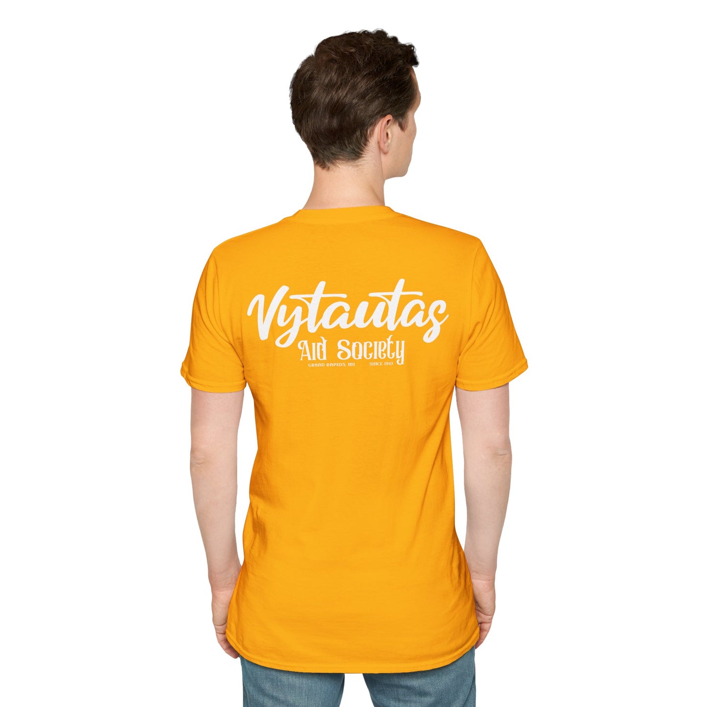 Vytautas Aid Society T-Shirt — Minimal Script Logo Tee