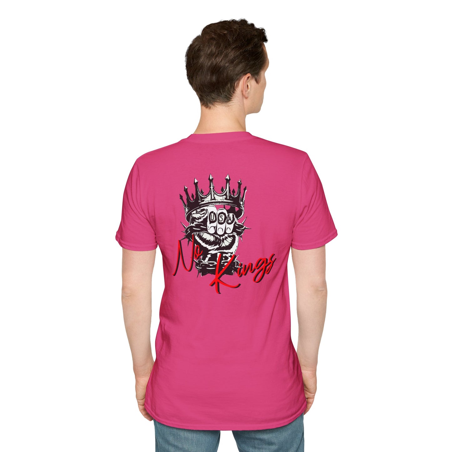 T-Shirt — 'No Kings' Skull Crown Graphic Tee