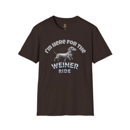 I'm Here for the Weiner Ride - T-Shirt - The Jolly Bobber 