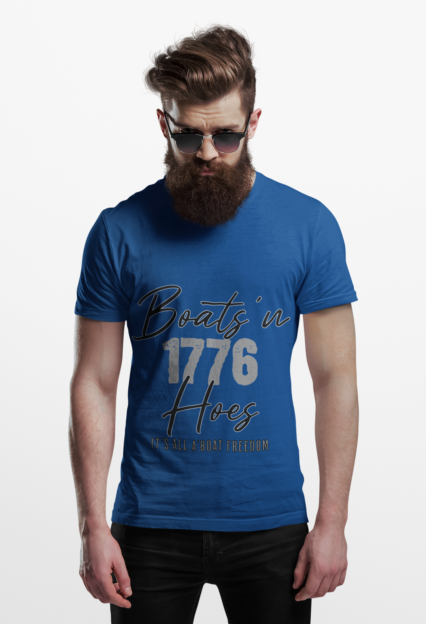 Boats'N Hoes 1776 Unisex Cotton Crew Tee