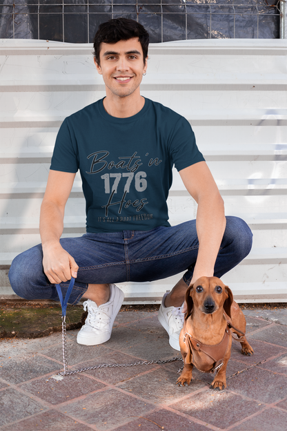 Boats'N Hoes 1776 Unisex Cotton Crew Tee