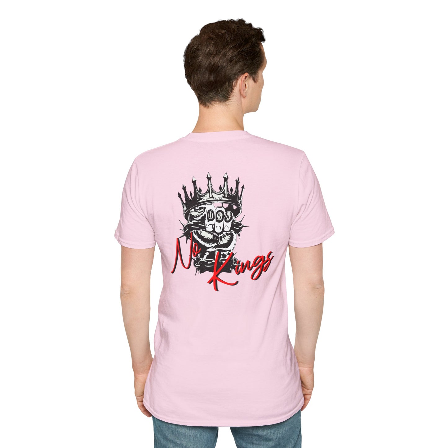 T-Shirt — 'No Kings' Skull Crown Graphic Tee