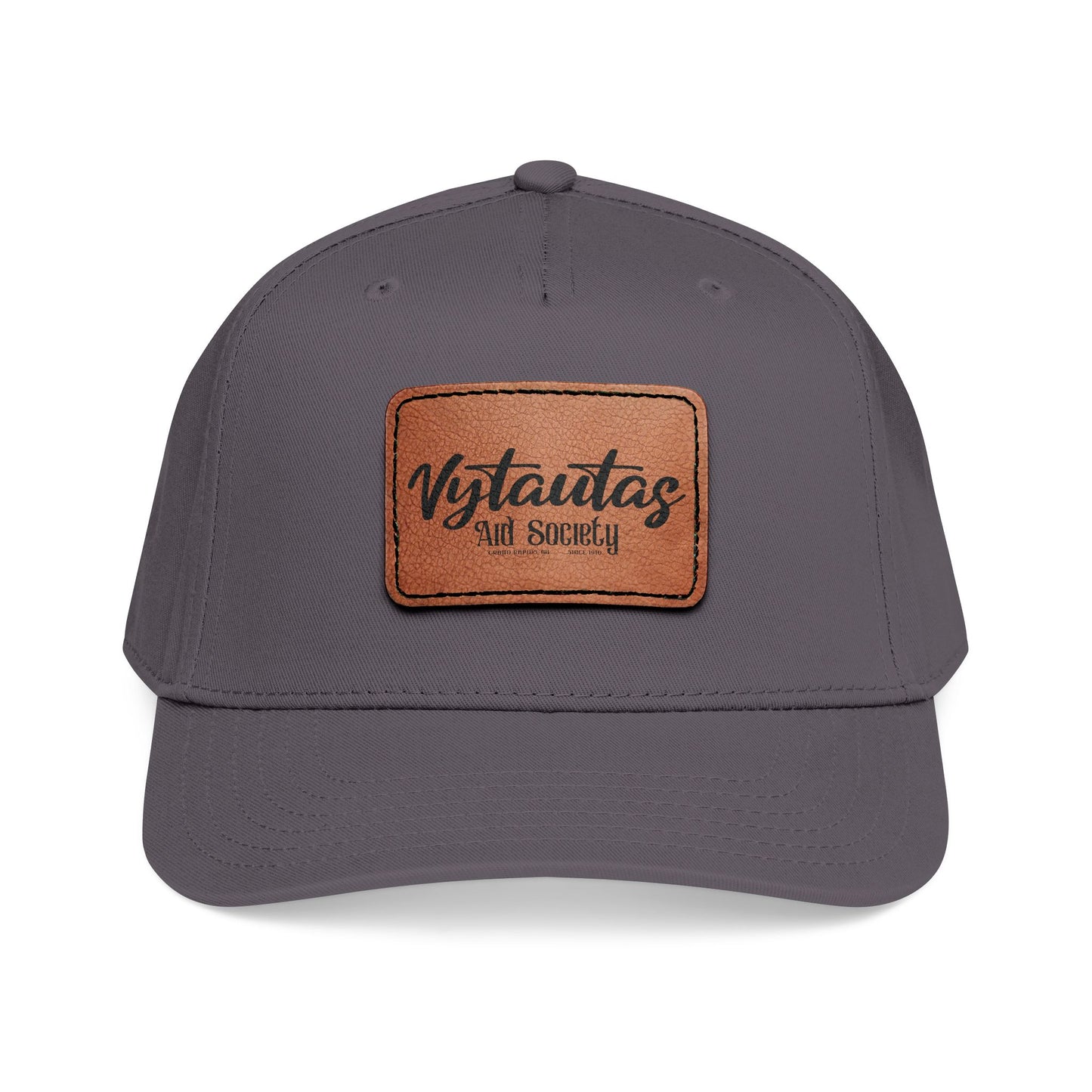 Leather Patch Baseball Cap — Vytautas Aid Society