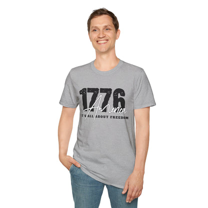 1776 America "It's All About Freedom" T-Shirt