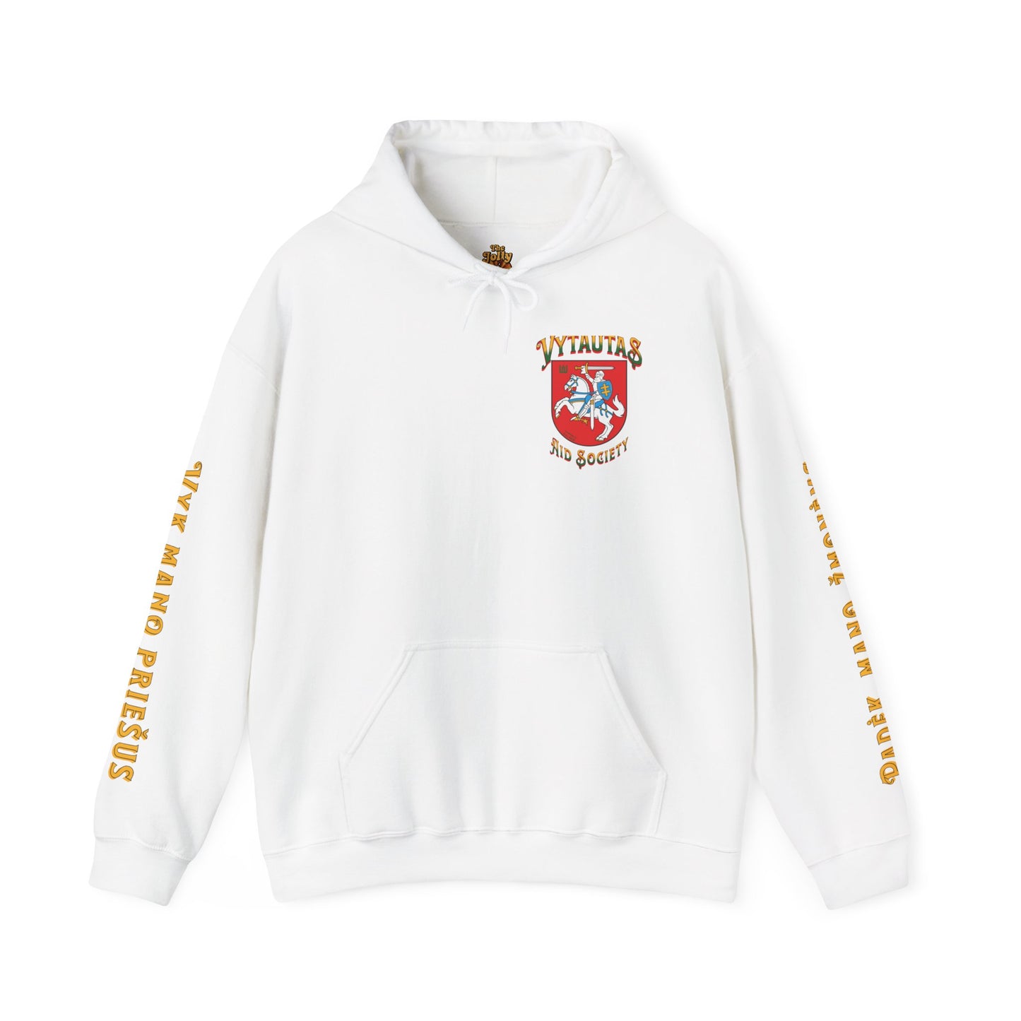 Vytautas Hoodie — Baltic Knight Crest Hooded Sweatshirt