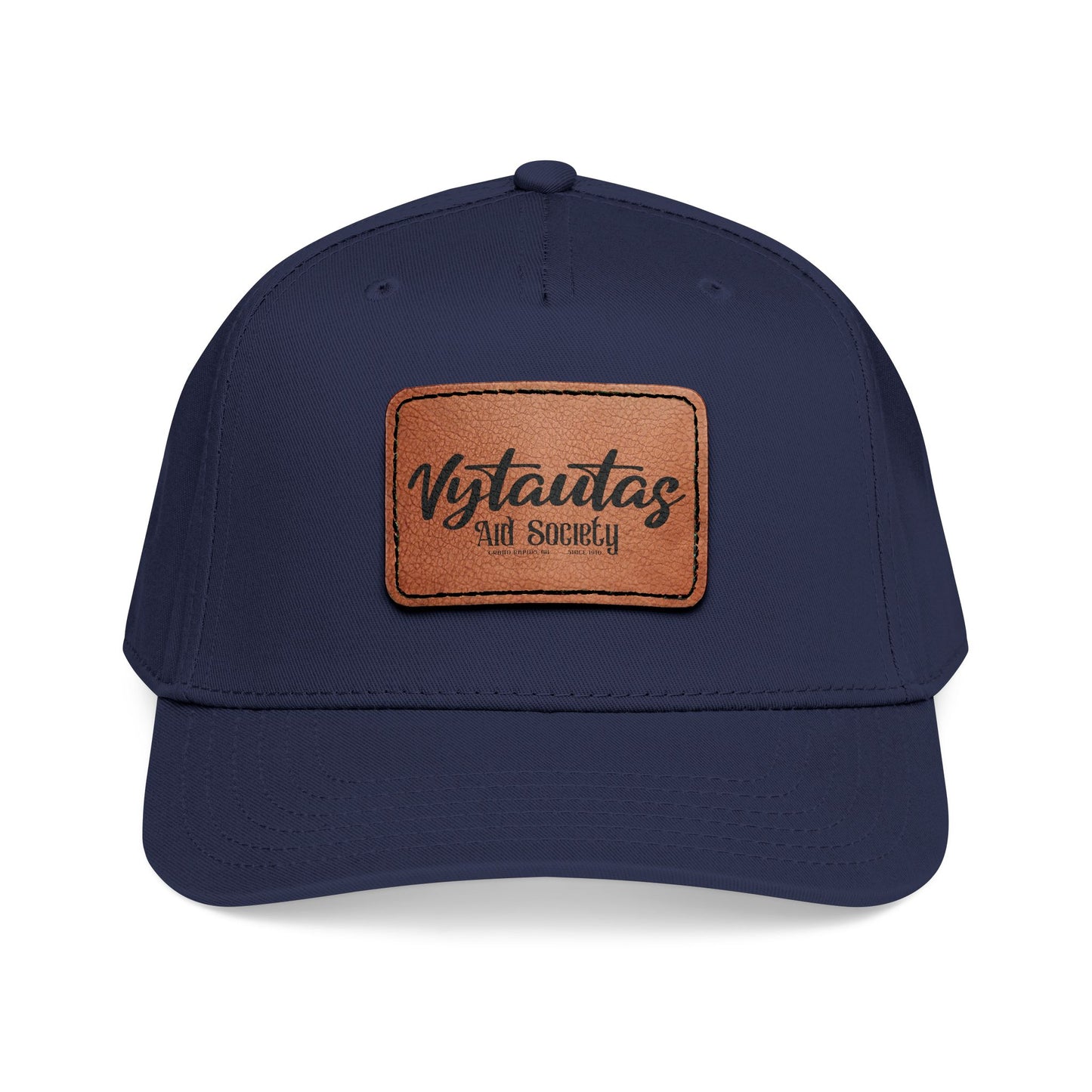Leather Patch Baseball Cap — Vytautas Aid Society