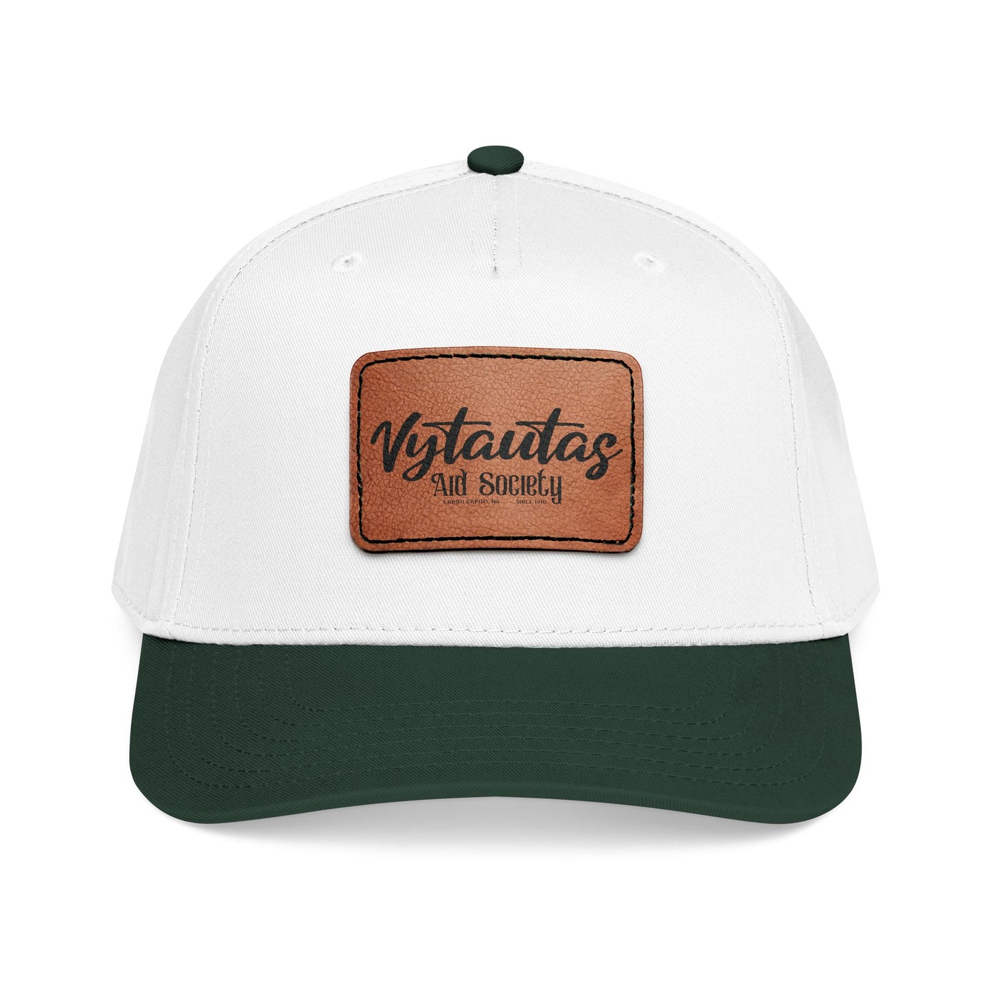 Leather Patch Baseball Cap — Vytautas Aid Society