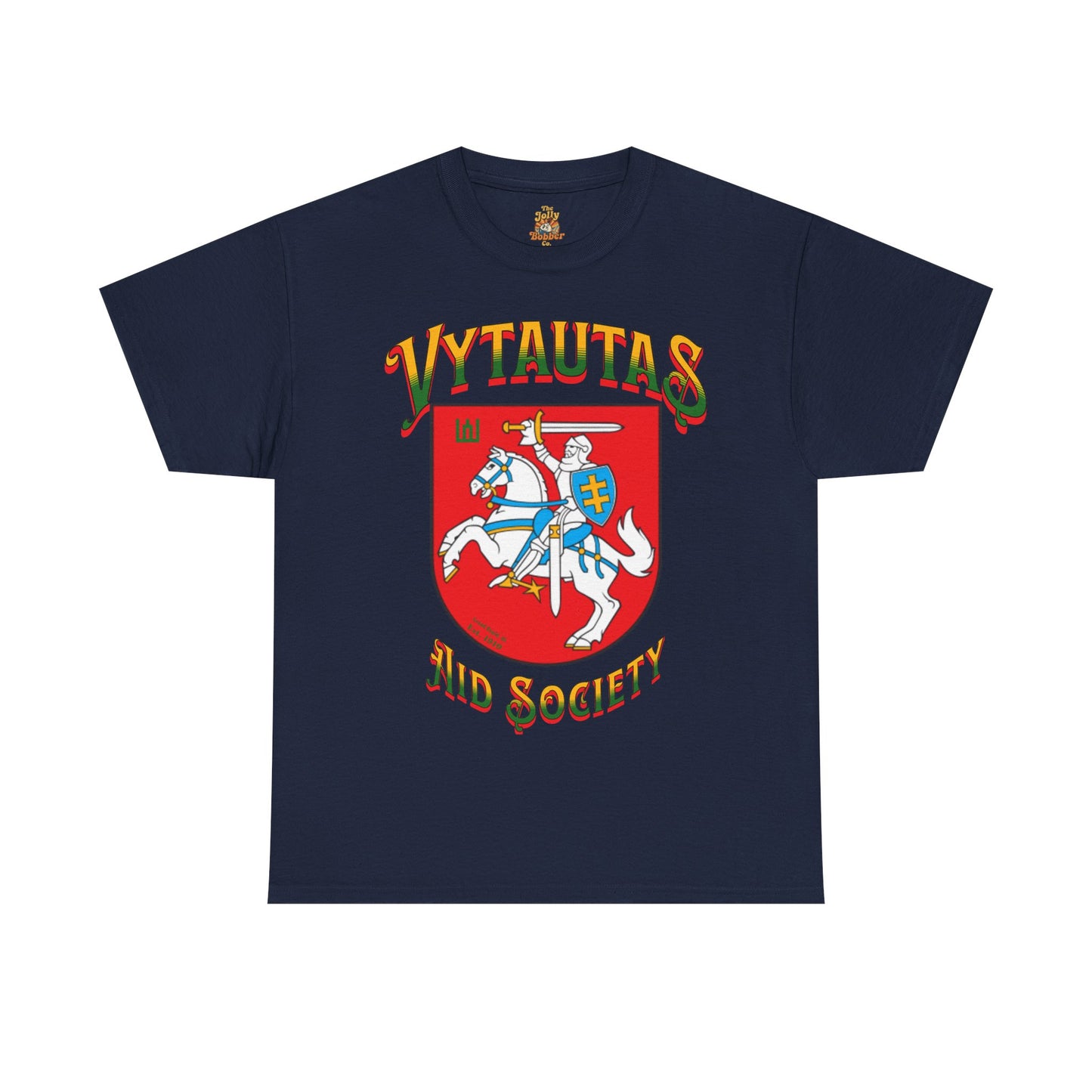 Vytautas Aid Society T‑Shirt — Lithuanian Coat of Arms 1 Graphic Tee