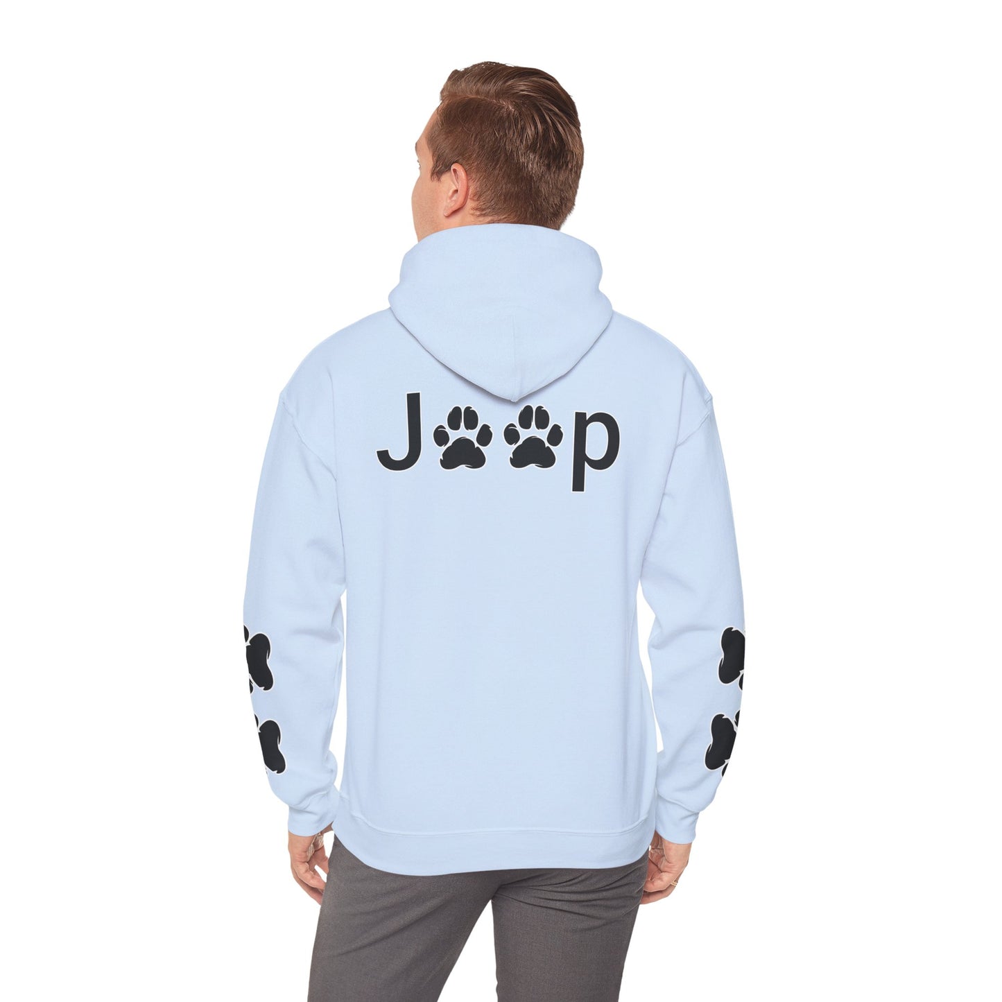 Jeep Paw Print Hoodie — Cute Paw Logo Pullover for Dog & Jeep Lovers