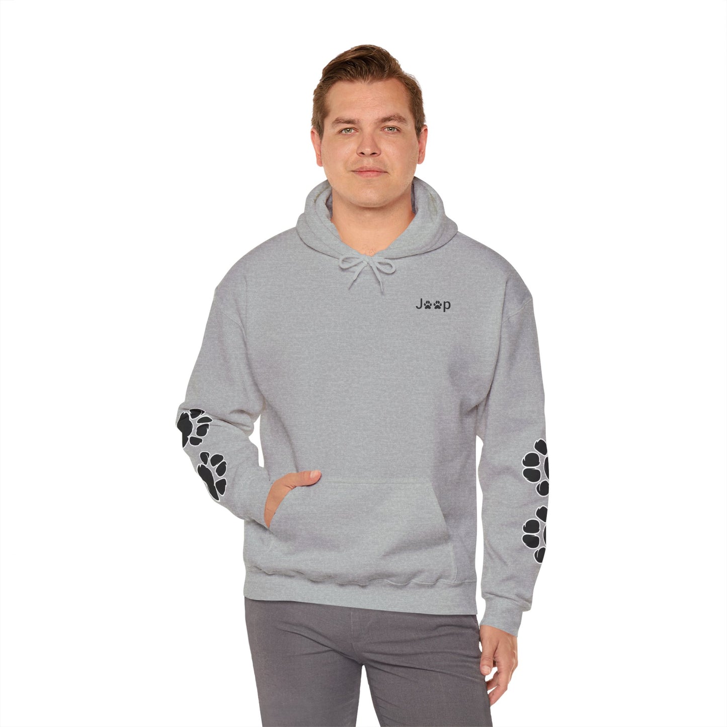 Jeep Paw Print Hoodie — Cute Paw Logo Pullover for Dog & Jeep Lovers