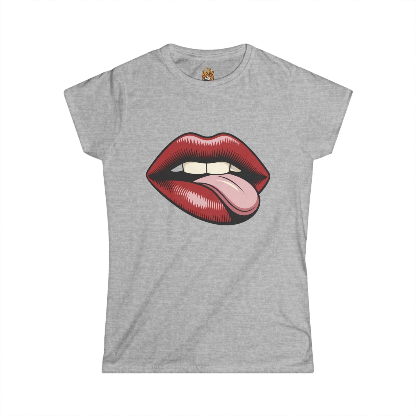 Lip Print Women's Tee - Fun Summer Style, Gift for Her, Party Outfit, Casual Wear, Trendy Apparel