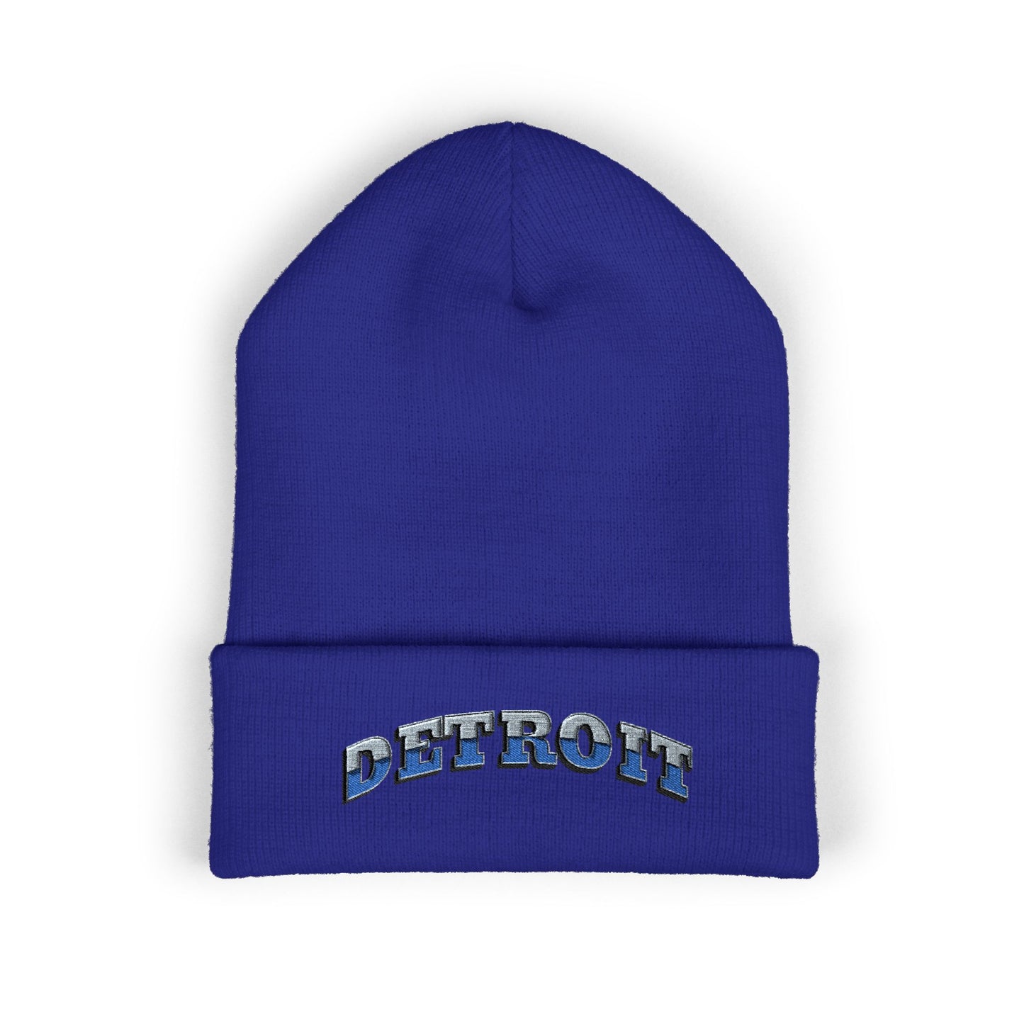 Detroit Lions Football Cuffed Embroidered Beanie Fan Gear
