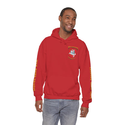 Vytautas Hoodie — Baltic Knight Crest Hooded Sweatshirt