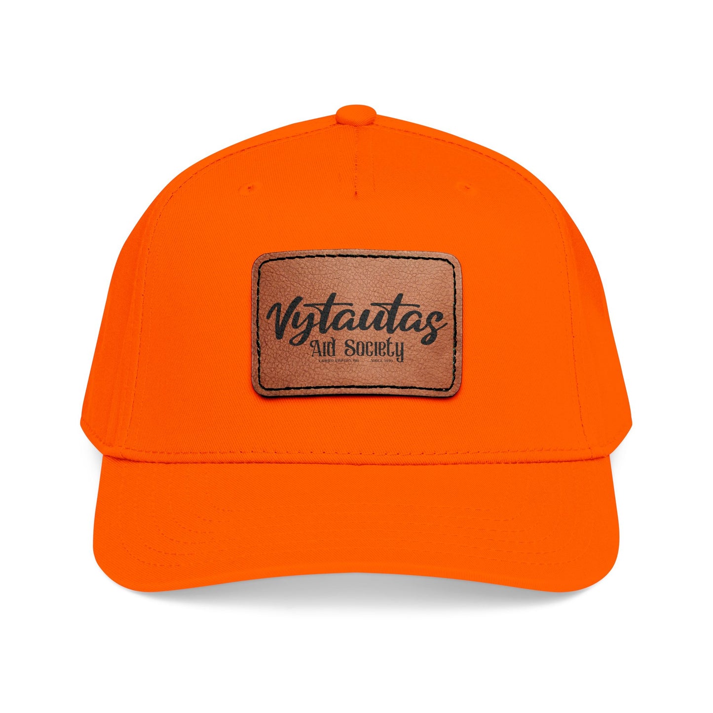 Leather Patch Baseball Cap — Vytautas Aid Society
