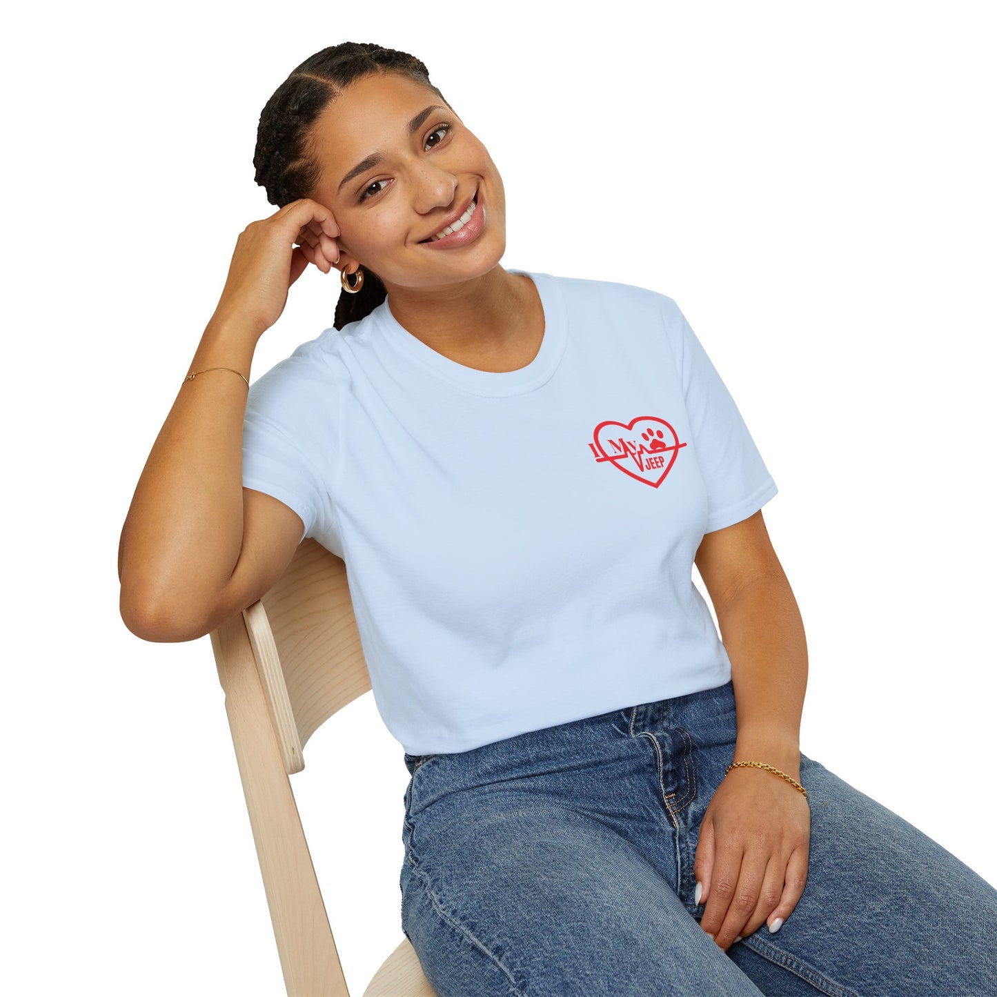 Jeep Heartbeat T-Shirt — Jeep Life Heart EKG Logo Tee
