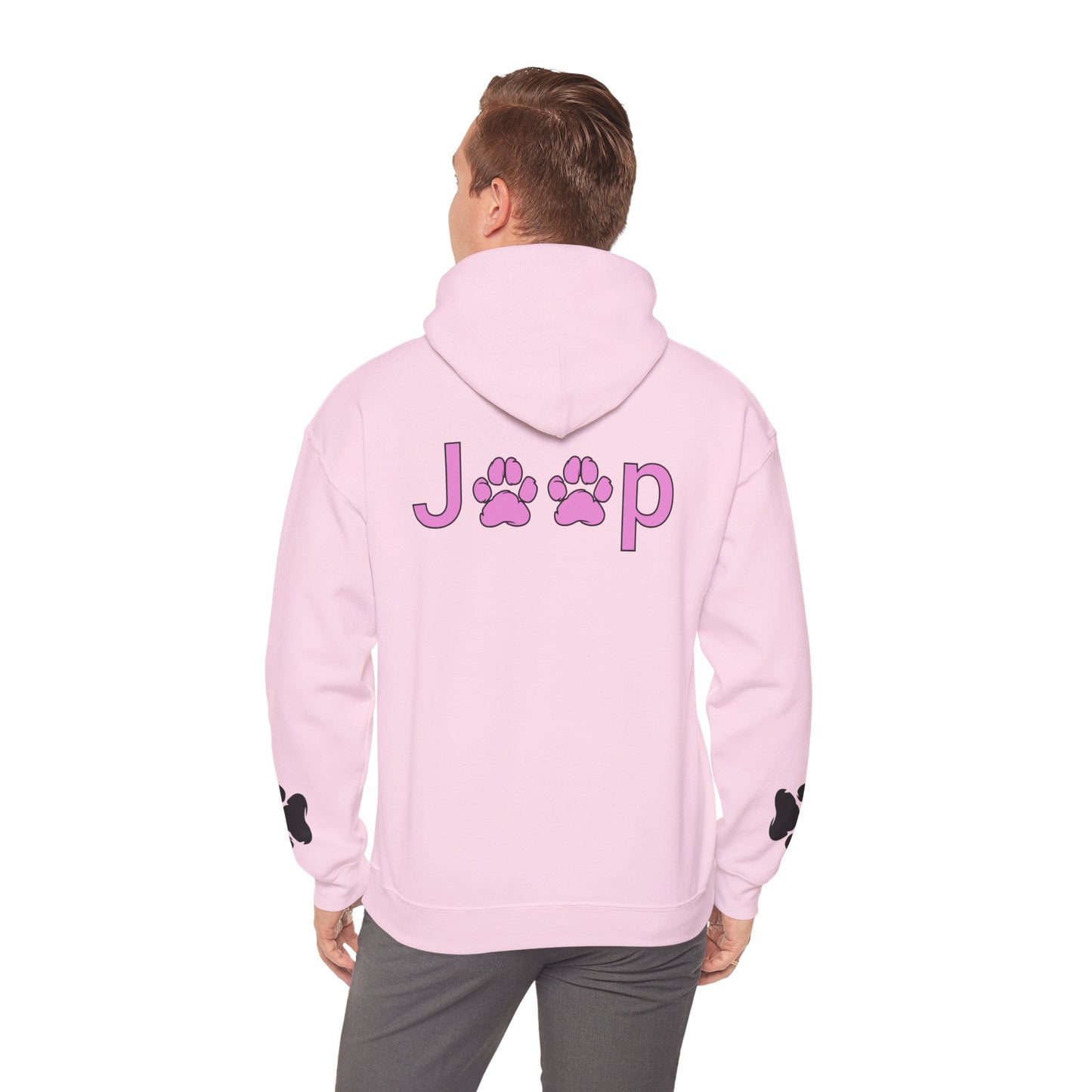 Jeep Paw Print Hoodie — Cute Paw Logo Pullover for Dog & Jeep Lovers