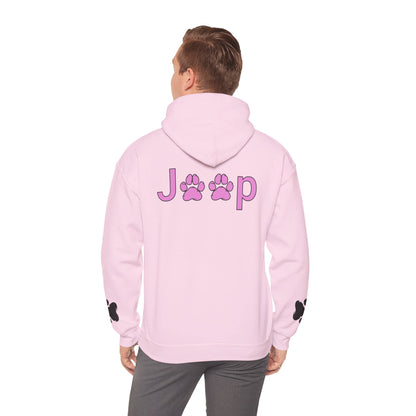 Jeep Paw Print Hoodie — Cute Paw Logo Pullover for Dog & Jeep Lovers