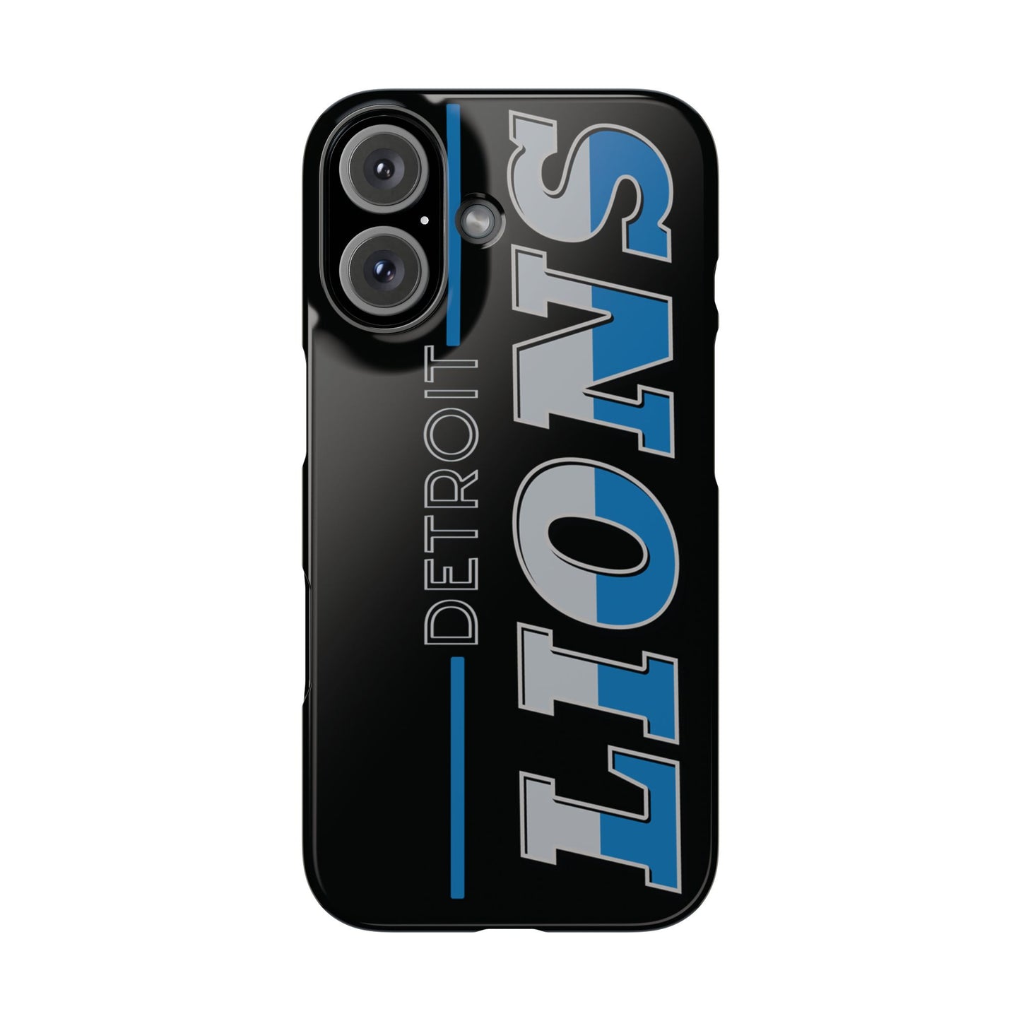 Detroit Lions Football Slim iPhone Cases for All Sizes- Stylish Fan Accessory, Sports Gift, NFL Phone Cover, Game Day Essential, Unique Team Merchandise - The Jolly Bobber 