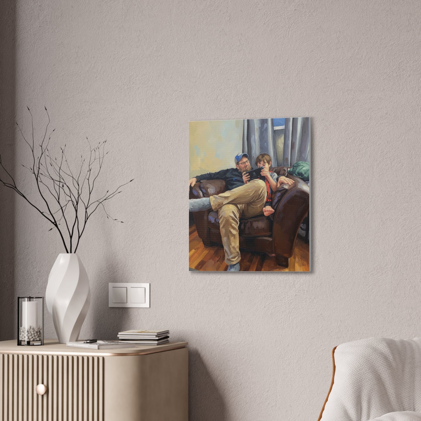 Custom Family Portrait Canvas Print — Stretched 0.75"