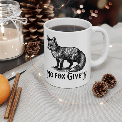 No Fox Ceramic Mug, (11oz, 15oz)