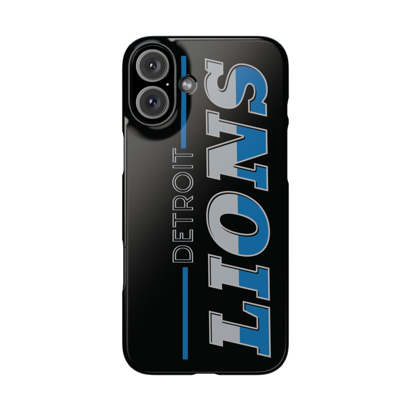 Detroit Lions Football Slim iPhone Cases for All Sizes - Stylish Fan Accessory, Sports Gift, NFL Phone Cover, Game Day Essential, Unique Team Merchandise - The Jolly Bobber 
