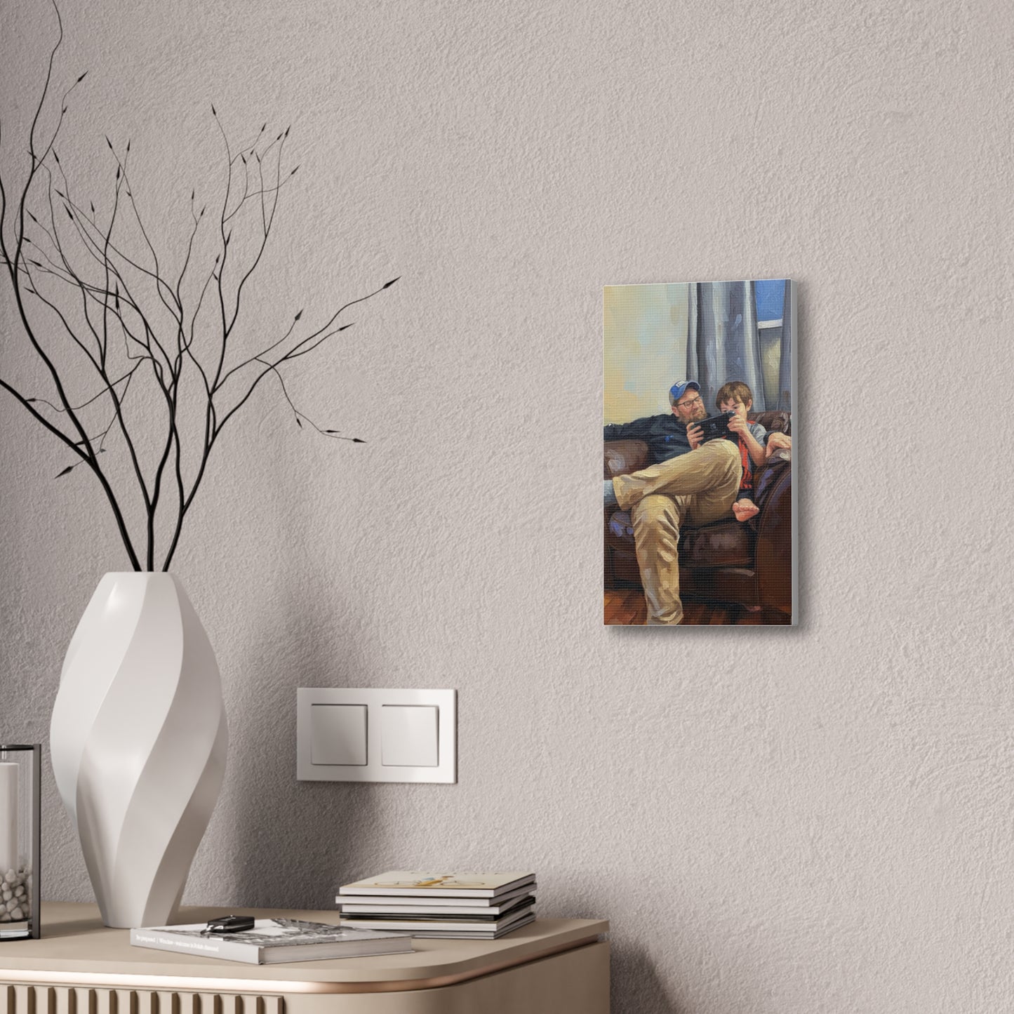 Custom Family Portrait Canvas Print — Stretched 0.75"