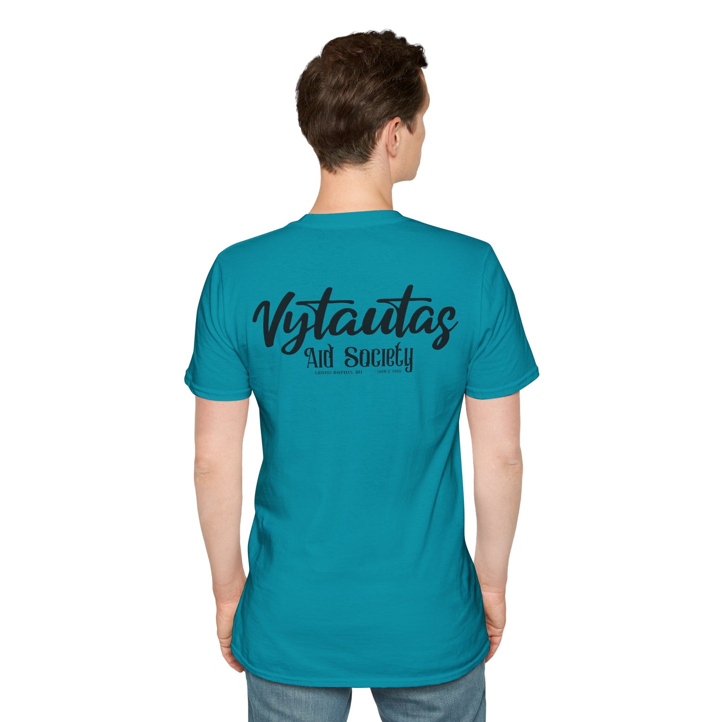 Vytautas Aid Society T-Shirt — Minimal Script Logo Tee