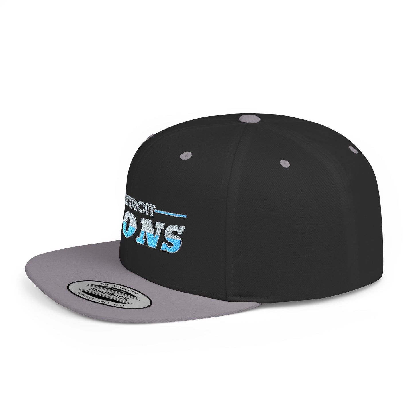 Detroit Lions Flat Bill Snapback Hat - Stylish Team Cap for Sports Fans, Perfect Gift for Game Day, Sports Events, and Tailgates