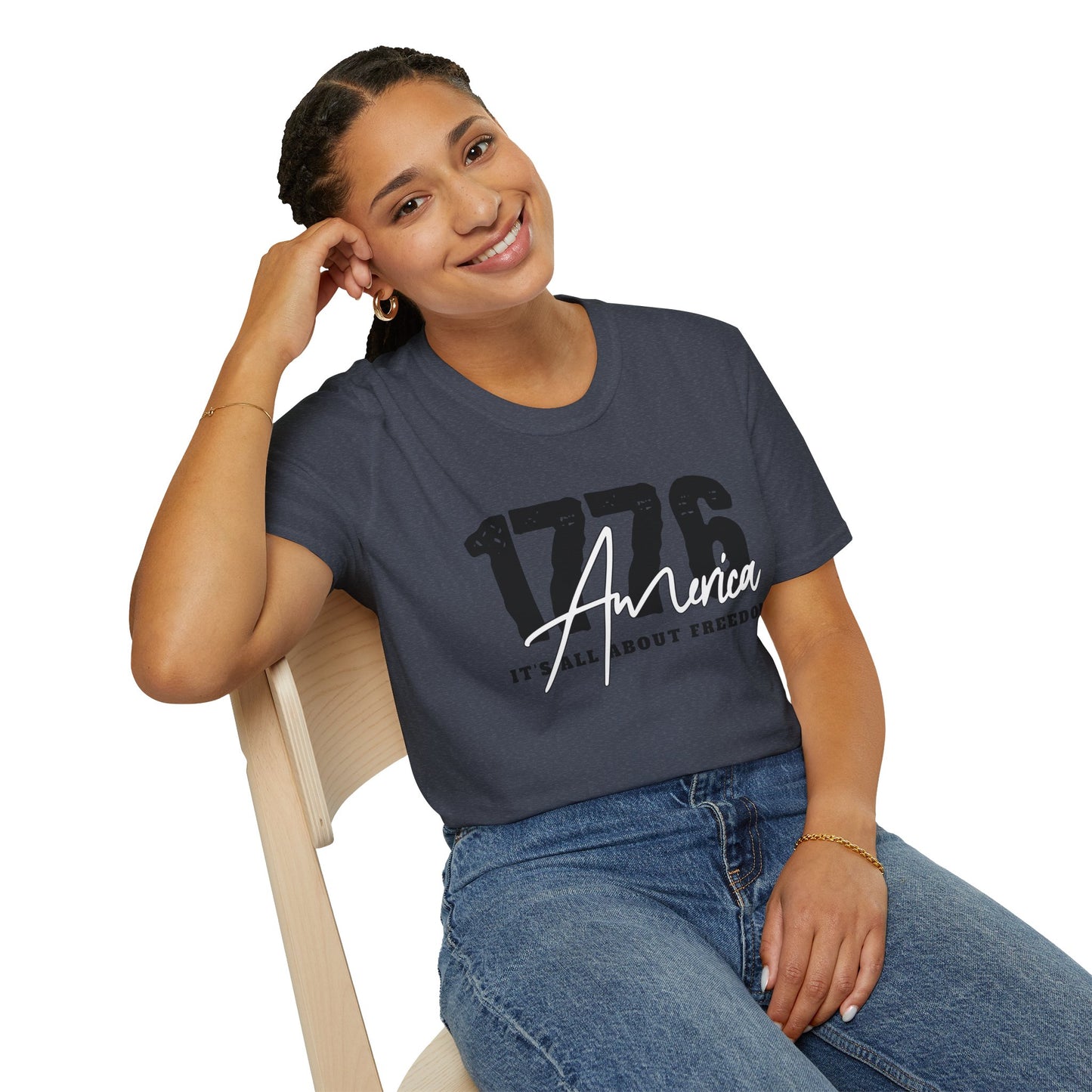 1776 America "It's All About Freedom" T-Shirt