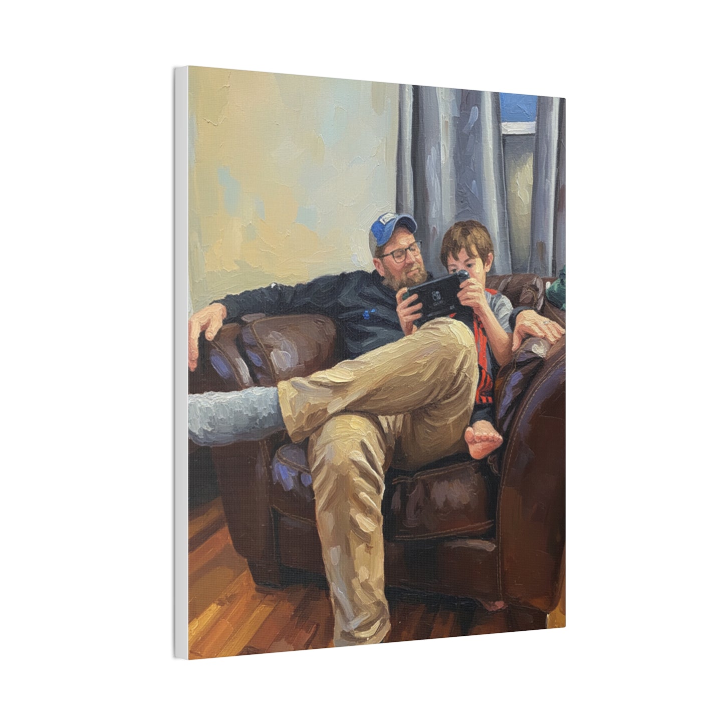 Custom Family Portrait Canvas Print — Stretched 0.75"