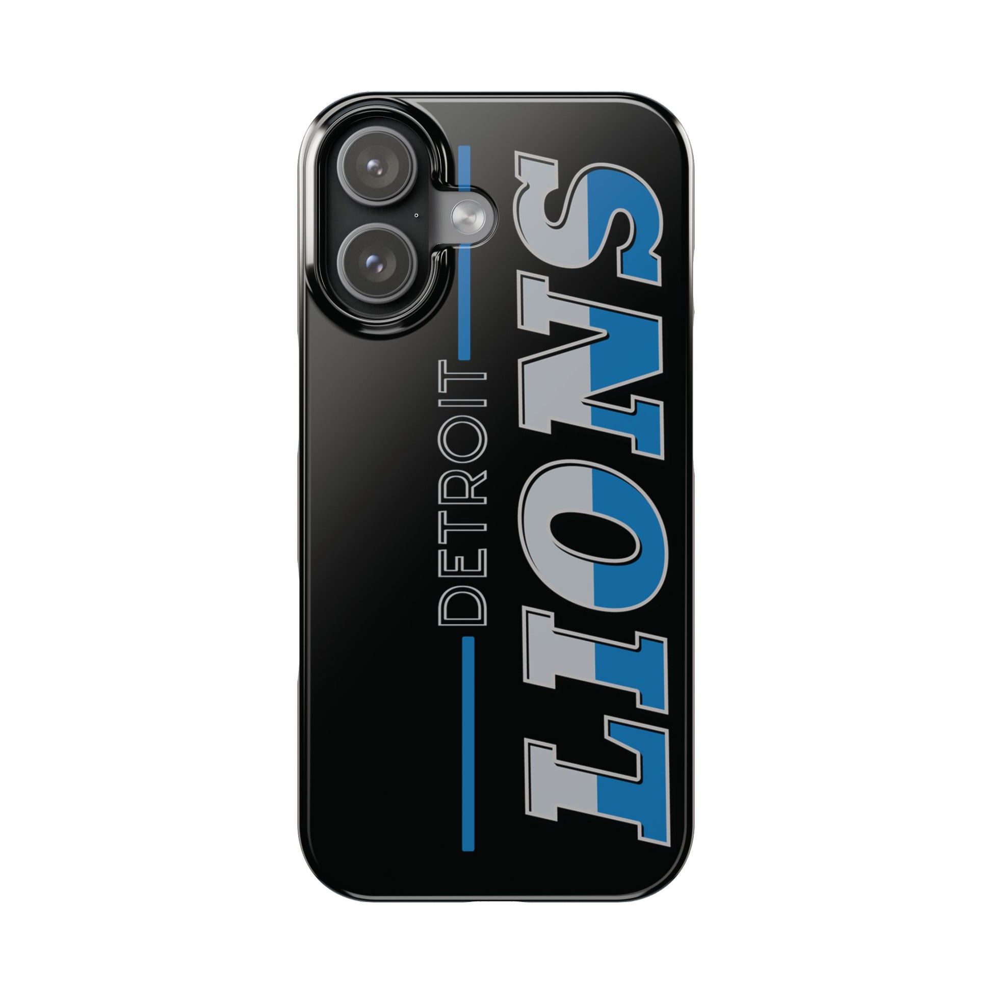 Detroit Lions Football Slim iPhone Cases for All Sizes- Stylish Fan Accessory, Sports Gift, NFL Phone Cover, Game Day Essential, Unique Team Merchandise - The Jolly Bobber 
