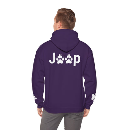 Jeep Paw Print Hoodie — Cute Paw Logo Pullover for Dog & Jeep Lovers